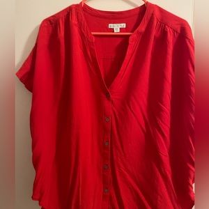 J. Crew Mercantile Camp Shirt - Red